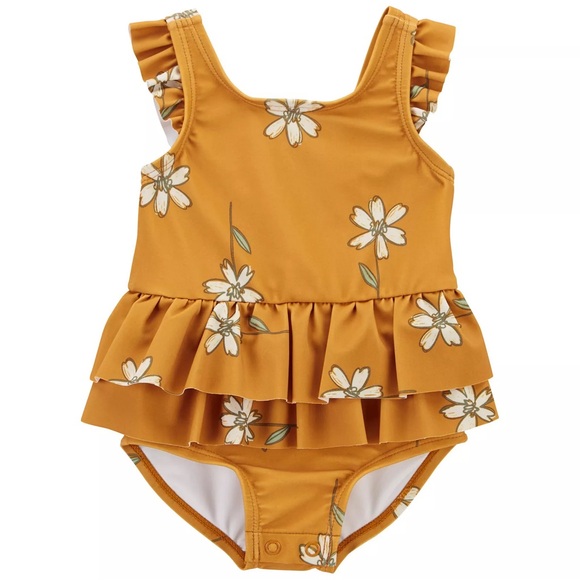 Carter’s | Baby Girl Carter's Floral 1-Piece Swimsuit, 3 month - Picture 1 of 6